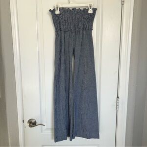 Striped Wide-Leg Pants